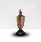 Small Elegant Brushed Bronze Tiki Torch