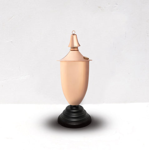 Small Elegant Smooth Copper Tabletop Torch