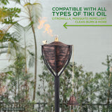 Amsterdam Brushed Bronze Tabletop Torch