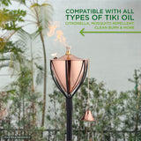 Amsterdam Smooth Copper Tabletop Torch