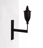Small Elegant Hammered Black Universal Wall Sconce Torch