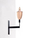 Small Elegant Hammered Copper Universal Wall Sconce Torch