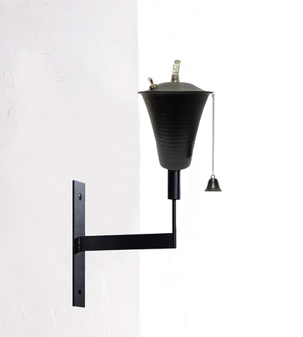 Kona Hammered Black Universal Wall Sconce Torch
