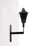 Kona Hammered Black Universal Wall Sconce Torch