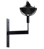 Maui Hammered Black Universal Wall Sconce Torch
