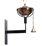 Maui Hammered Copper Universal Wall Sconce Torch